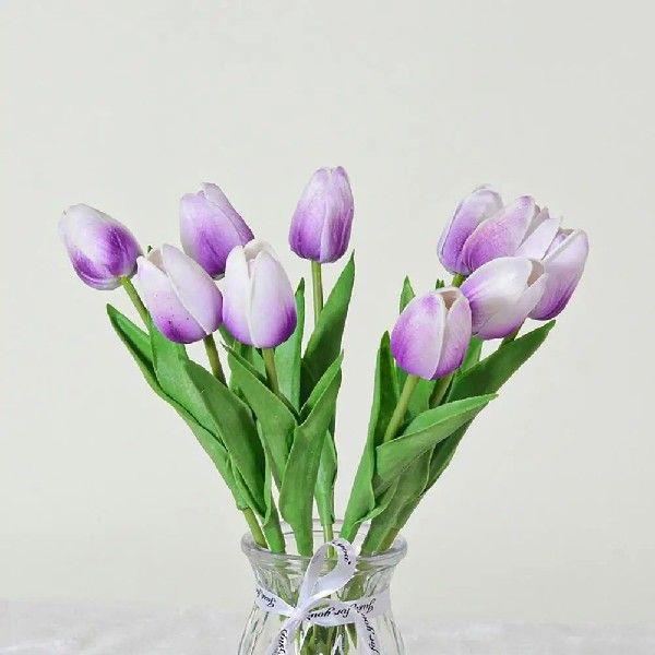 Artificial Tulip Branch Long-lasting Simulated Tulips