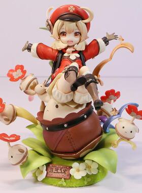 Genshin Impact Paimon Anime Figure Klee/Keqing/ Hu Tao Actio