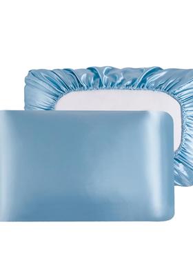 JuwenSilk Memory Elastic band Pillow case Satin silk pillowc