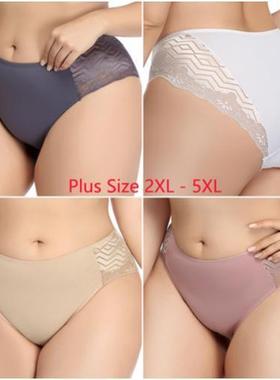Sexy Underwear Lace Panties Plus Size Briefs For 110KG Women