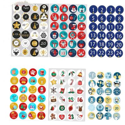 Cute Stickers Christmas Gifts Packaging Labels Creative Numb