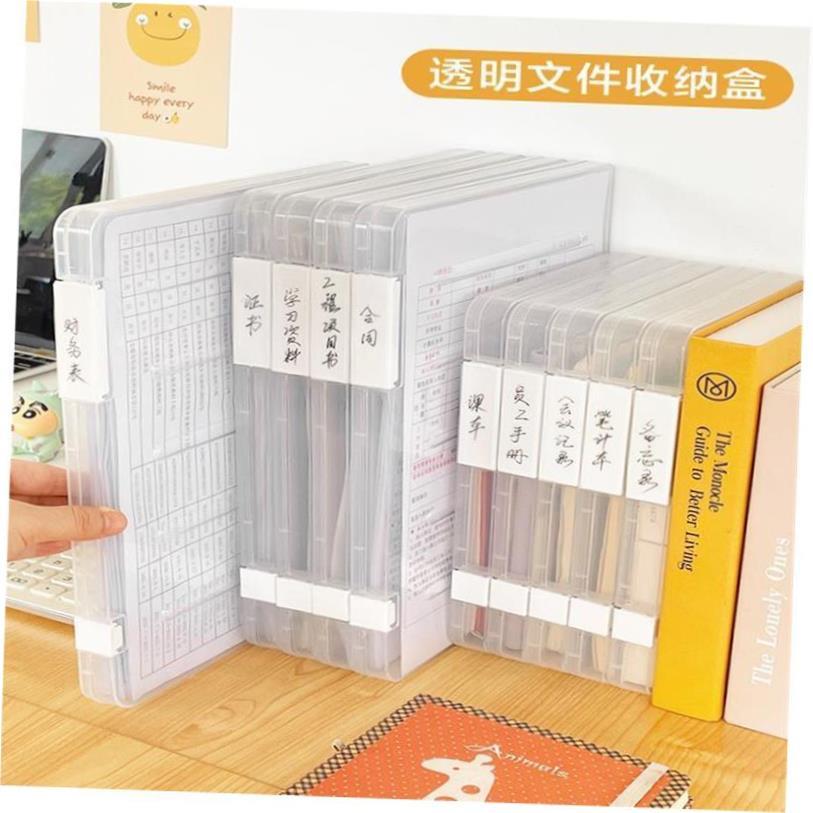 tranparent torage box file tra document paper cae file