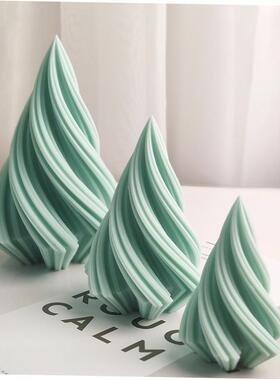 Large Rotary Cone Candle Mold DIY Christmas Tree Geometric S