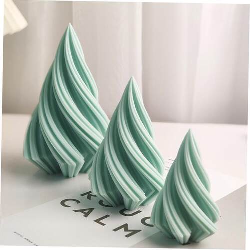 Large Rotary Cone Candle Mold DIY Christmas Tree Geometric S