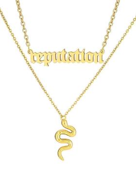 Taylor the Swift Reputation Music Album and Snake Necklace D