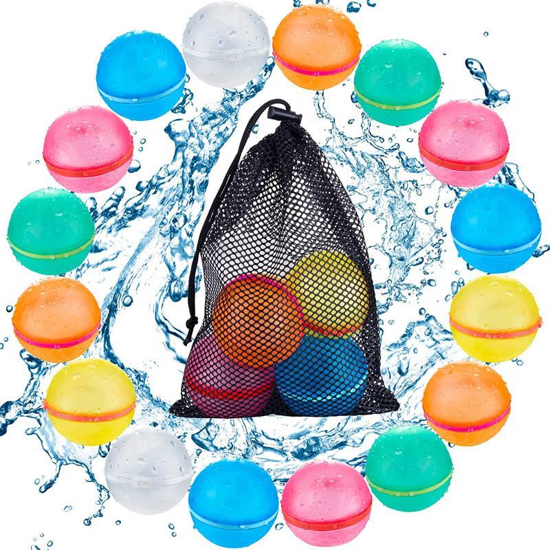 6 /12 /24 PCS Splash Balls Reusable Water Balloons Bombs