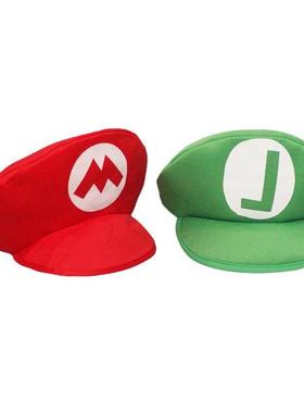 Super Mario Bros Luigi Cartoon Cosplay Hat Classic toys Anim