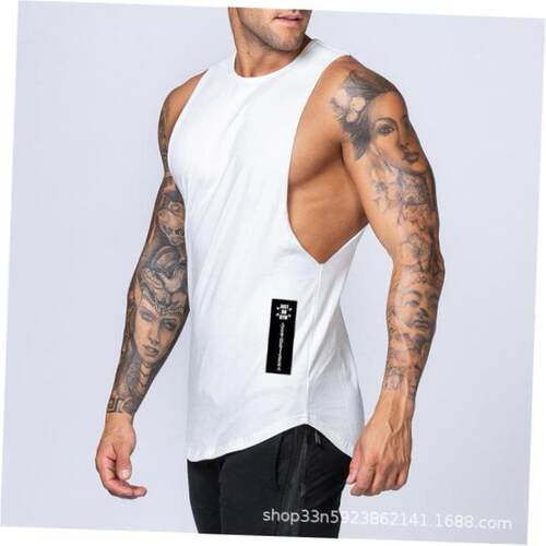 Men vest summer Man gym clothes Singlet男Crossfit背心tanktop