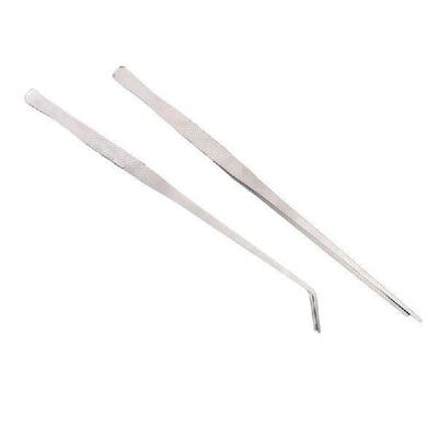 2PCS 48Cm Stainless Steel Tweezers Fish Tank Aquatic Plants