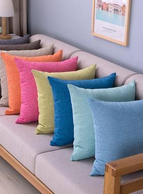 Overstuffed linen, throw pillows, oversize cushions, SOFA SO