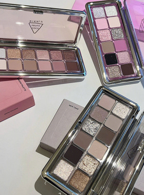 DIKALU 眼影水泥盘12色raw neutrals哑光大地色系奶茶盘正品腮红