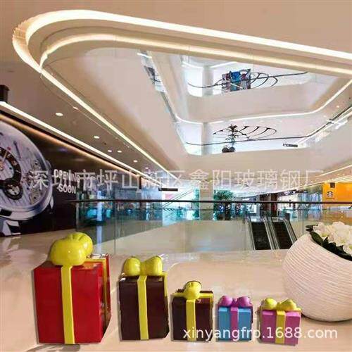 玻璃钢天花造形雕塑室内美陈酒店商场玻璃钢异形吊顶天花装饰造型