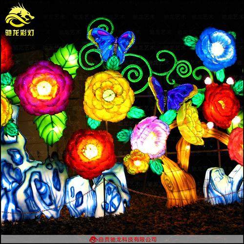 天鹅花灯水上灯笼制作大型户外迎春灯箱灯展设计制作公司