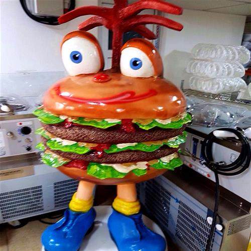 汉堡泡沫玻璃钢雕塑商场连锁经营场所橱窗美陈摆件