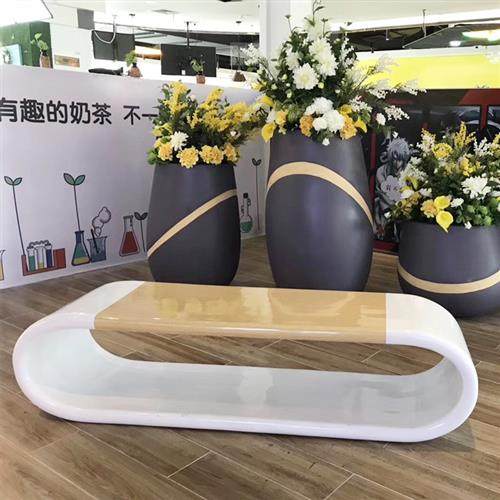 玻璃钢休闲椅卡通商场座椅户外椅子公共组合凳子定制休息等候坐凳