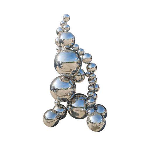 售楼处水景室内大型户外不锈钢圆球组合造型雕塑创意摆件厂家