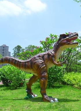 户外园林仿真大型发光动物模型恐龙雕塑玻璃钢摆件商场游乐园装饰
