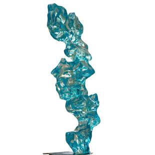 客厅装饰品雕塑摆件现代艺术透明树脂太湖石家居玄关装饰落地摆件