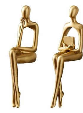 Thinker Resin Statues Abstract Figurines Collectible