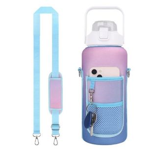 Water Bottle Sleeve Gradient Purple Water Bottle Sling Bag