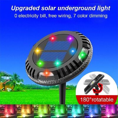 180° Rotating Pathway Lamp Garden Light Solar Power