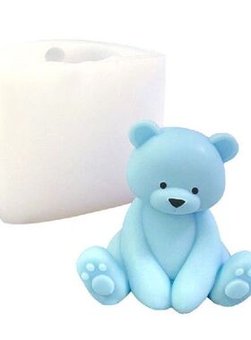 896A Cetakan Silikon Cupcake Bentuk Beruang 3D Lucu Cetakan