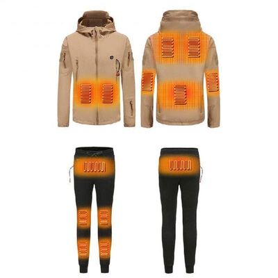 Heating Jacket 7 Area Outdoor Winter Electric USB Charge