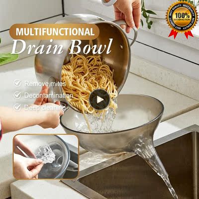 Strainer Bowl Drainer Vegetable Fruit Tools Kitchen Storage