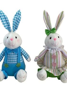 K1MF Dekorasi Paskah Boneka Kelinci Hewan Kelinci Mainan