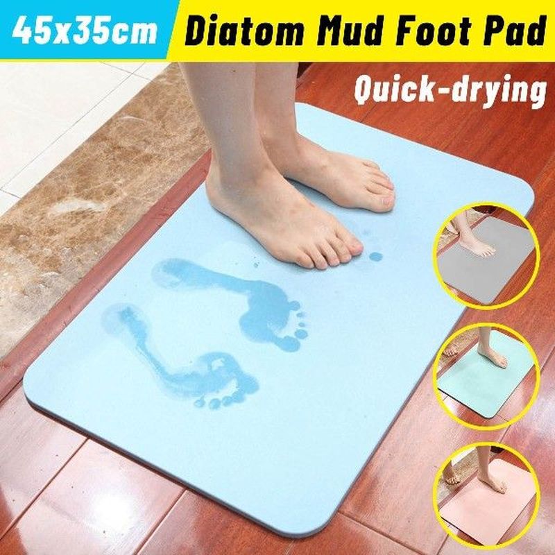 Diatom Mud Foot Pad Floor Mat Diatomite Bath Mat Absorbent