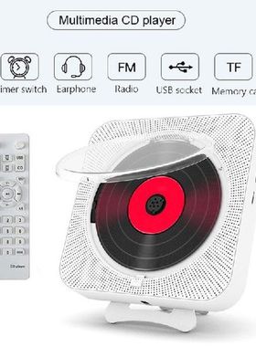 Wall Mounted CD Player Portable Bluetooth 5.1 Speaker