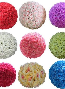 8 Inch Wedding Artificial Rose Silk Flower Ball Hanging