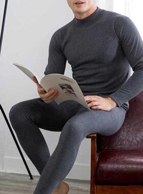 Oversize Men Warm Underwear Plus Velvet Long Johns Suit Paja