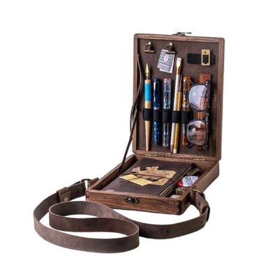 Writer Tool Box Wooden Writers Messenger Box Storage Box