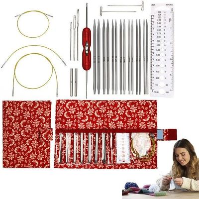 Knitting Needles Set Sewing Tools Set Circular Knitting