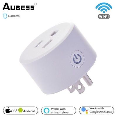 AUBESS Soket Pintar Wifi Timer Pintar Steker AS Dohome