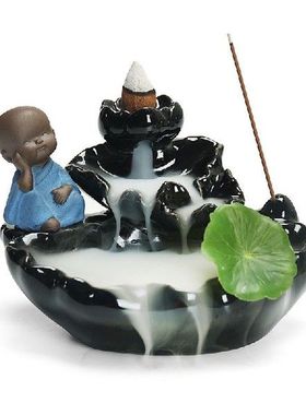 1Pcs Waterfall Incense Burner Backflow Ceramic Incense