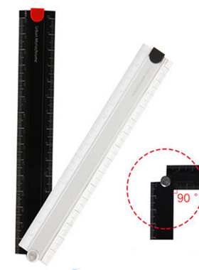 Japanese 90 degree Aluminum Alloy Metal Foldable Ruler