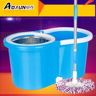 Mop bucket rotating mop automatic drying double drive hand