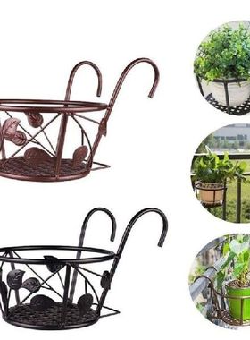 European Railing Potted Plant Hanging Flower Pot Storage