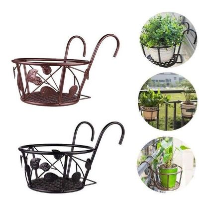 European Railing Potted Plant Hanging Flower Pot Storage