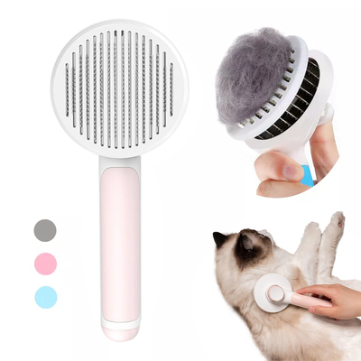 Pet Cat Brush Dog Comb Hair Removes Pet Hair Comb Self Clean