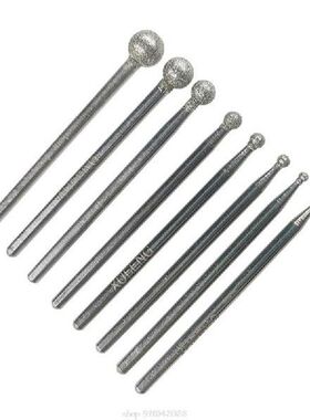 Mata Bor Berlian Kepala Bulat Alat Putar Kayu 2.35Mm Batang