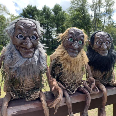 2021 Halloween New Horrible Garden Sculpture Withered Dwarf