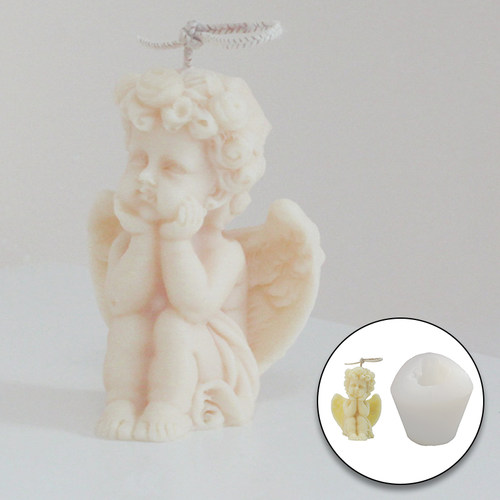 Cute Baby Angel Candle Mold For DIY Scented Dried Flower