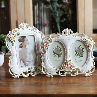 Decoration Photo Frame Holder Wedding Picture Resin Frame A