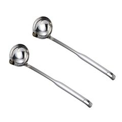 Stainless Steel Oil Filter Spoon Long Handle Spoons Kitchen
