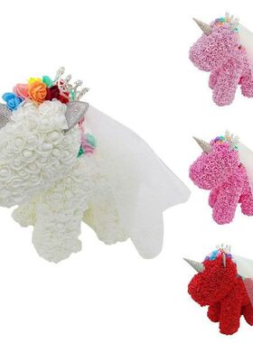 Valentine's Day Gift Forever Bear Rose Artificial Uni co