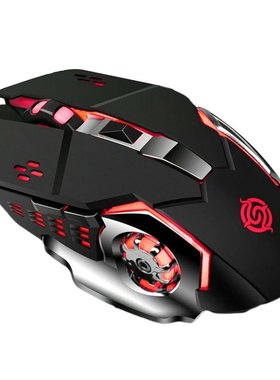 Rechargeable Wired Mouse Silent Gaming Mice 1.8m 6 Keys RGB