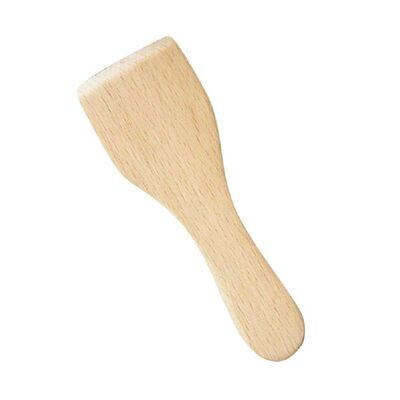 4pcs Small Beech Butter Spatulas Non-stick Wooden Turner